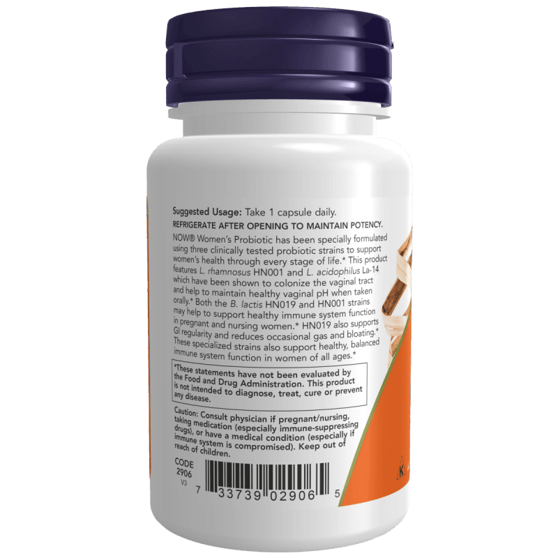NOW SUPLEMENTOS Now Foods, Probiótico para Mujeres 20 Billion (50 cápsulas)