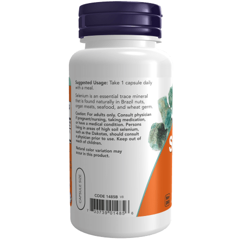 NOW SUPLEMENTOS Now Foods, Selenio 200 mcg (90 cápsulas)