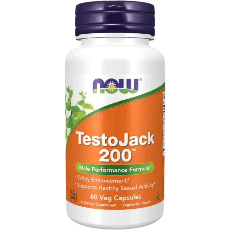 NOW Suplemento Hormonal Now Foods, TestoJack 200 (60 cápsulas)