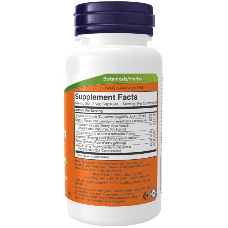 NOW SUPLEMENTOS Now Foods, TestoJack 200 (60 cápsulas)