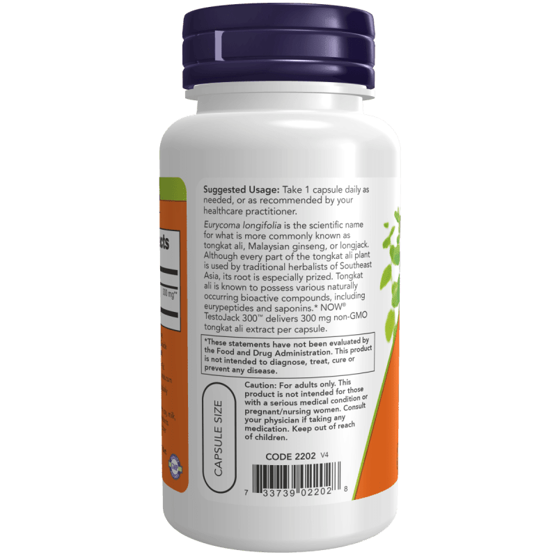 NOW SUPLEMENTOS Now Foods, TestoJack 300™ (60 cápsulas)