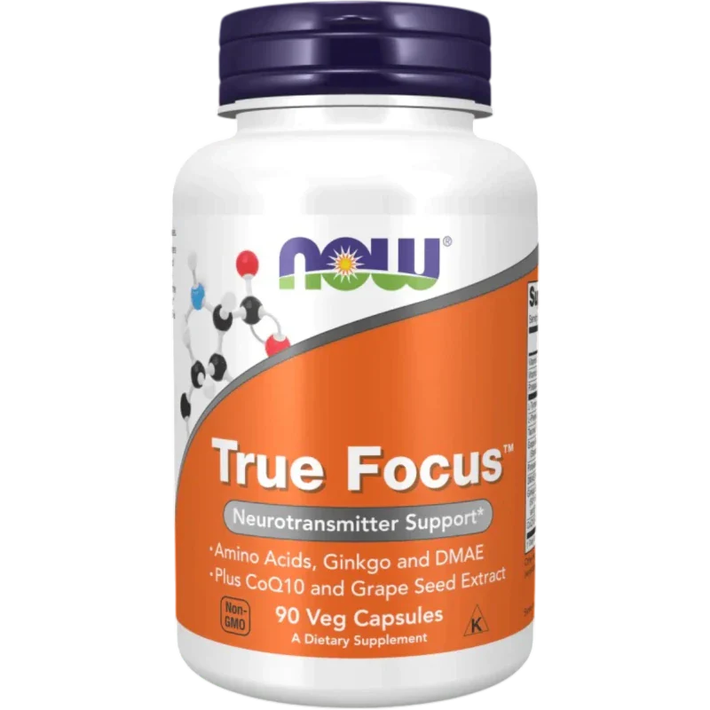 NOW Aminoácido Now Foods, True Focus™ Aminoácidos para el Enfoque Mental (90 cápsulas)
