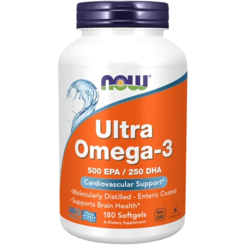 NOW Omega Now Foods, Ultra Omega-3 500 EPA/250 DHA (180 softgels)