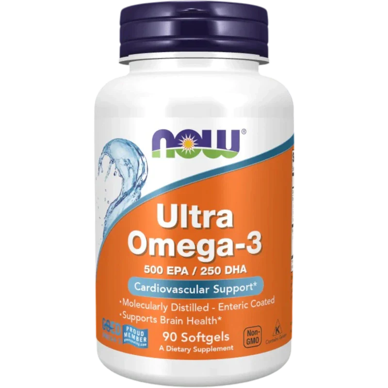 NOW Omega Now Foods, Ultra Omega-3 500 EPA/250 DHA (90 softgels)
