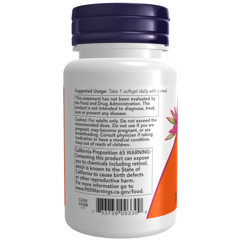 NOW SUPLEMENTOS Now Foods, Vitamina A 10,000 UI (100 softgels)