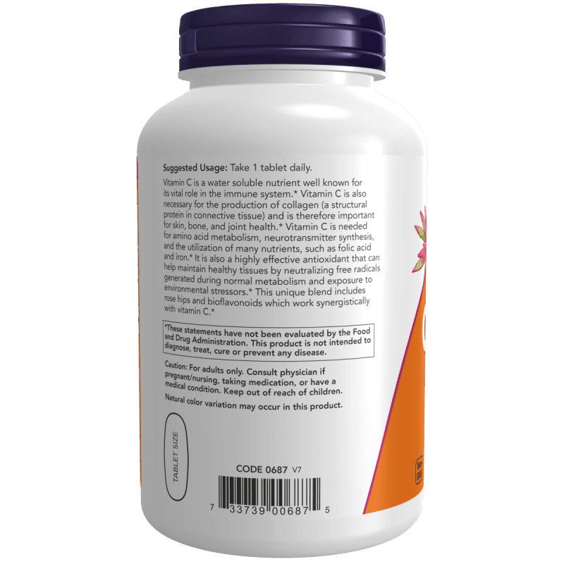 NOW Vitaminas y complementos Now Foods, Vitamina C-1000 (250 tabletas)