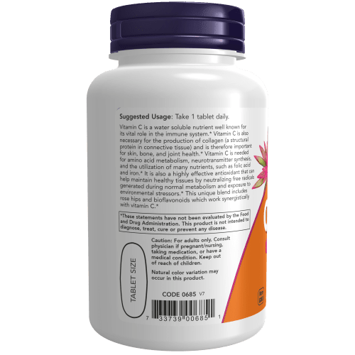 NOW SUPLEMENTOS Now Foods, Vitamina C-1000 Protección Antioxidante (100 tabletas)