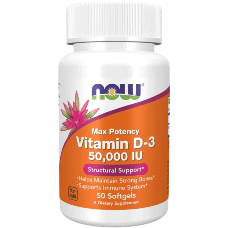 NOW Vitamina Now Foods, Vitamina D-3 50,000 UI (50 softgels)