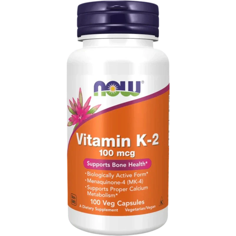 NOW Vitamina Now Foods, Vitamina K-2 100 mcg (100 cápsulas)
