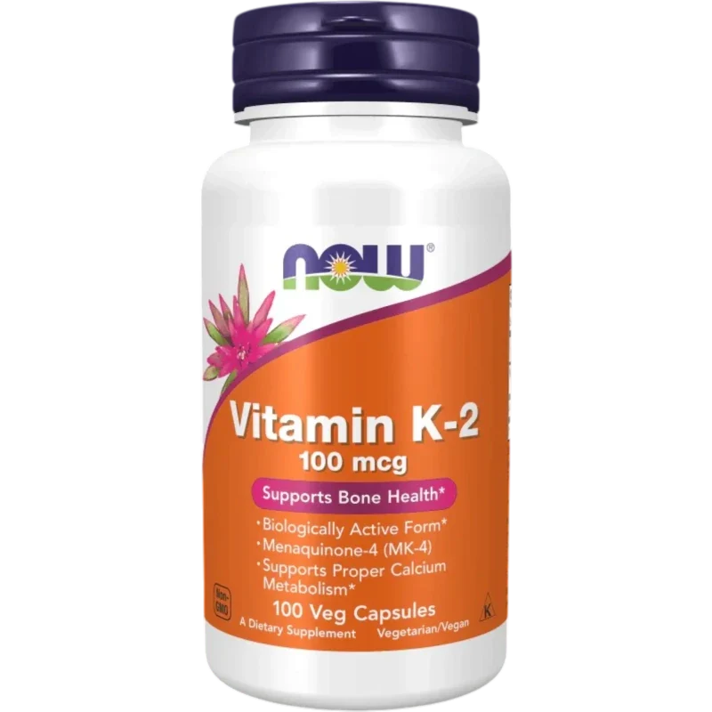 NOW Vitamina Now Foods, Vitamina K-2 100 mcg (100 cápsulas)