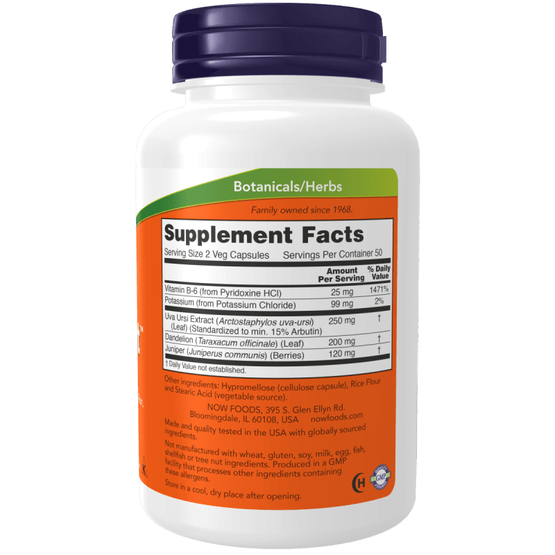 NOW SUPLEMENTO Now Foods, Water Out™ (100 cápsulas)
