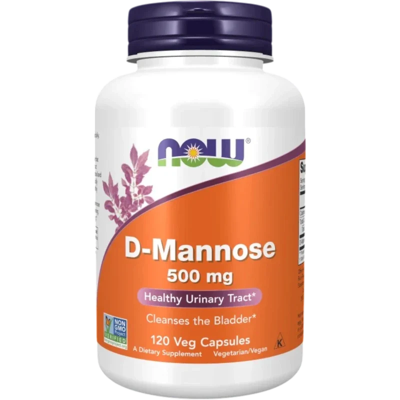 NOW Herbal Now Foods, D-Manosa 500 mg (120 cápsulas)