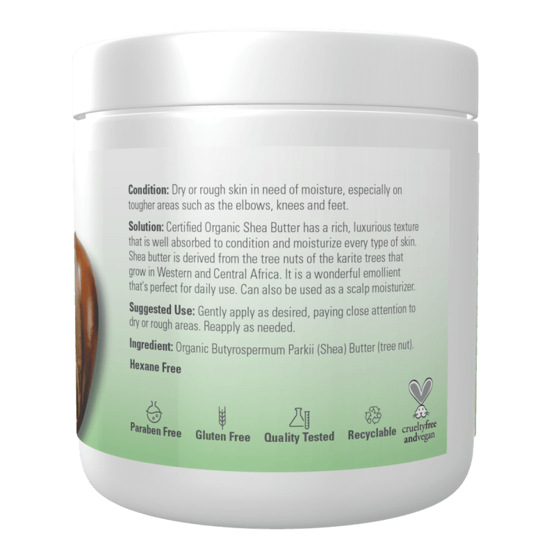 NOW Salud y belleza Now Foods, Manteca de Karité Orgánica y Pura (7 fl oz/198 g)