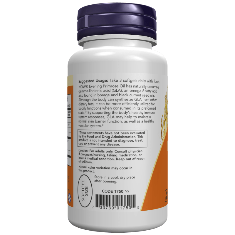 NOW SUPLEMENTOS Now Foods, Aceite de Onagra 500 mg (100 softgels)