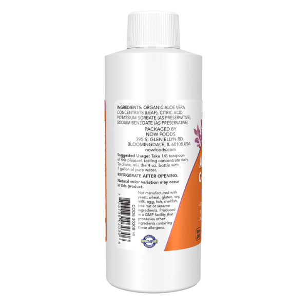 NOW Suplementos Now Foods, Aloe Vera Líquido (4 fl oz 118 ml)