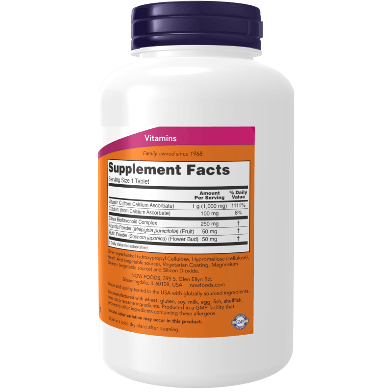 NOW SUPLEMENTOS Now Foods, Complejo de Vitamina C-1000 (180 tabletas)