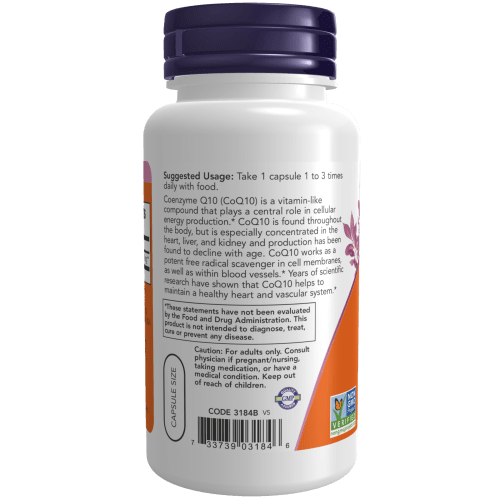 NOW SUPLEMENTOS Now Foods, CoQ10 30 mg (60 cápsulas)