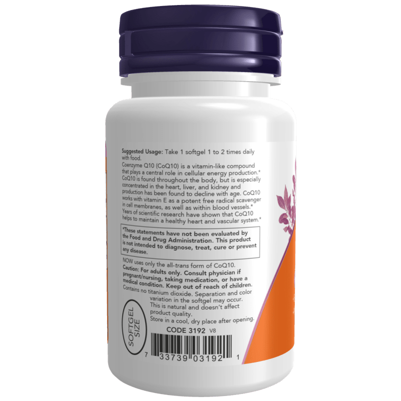 NOW SUPLEMENTOS Now Foods, CoQ10 50 mg (50 softgels)