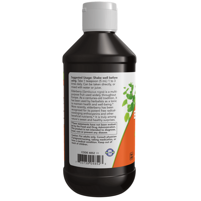 NOW SUPLEMENTOS Now Foods, Elderberry para Adultos (8 fl oz/237 ml)