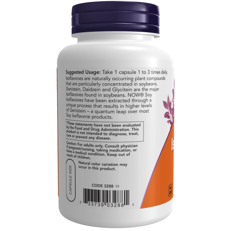 NOW SUPLEMENTOS Now Foods, Isoflavonas de Soya 60 mg (120 cápsulas)