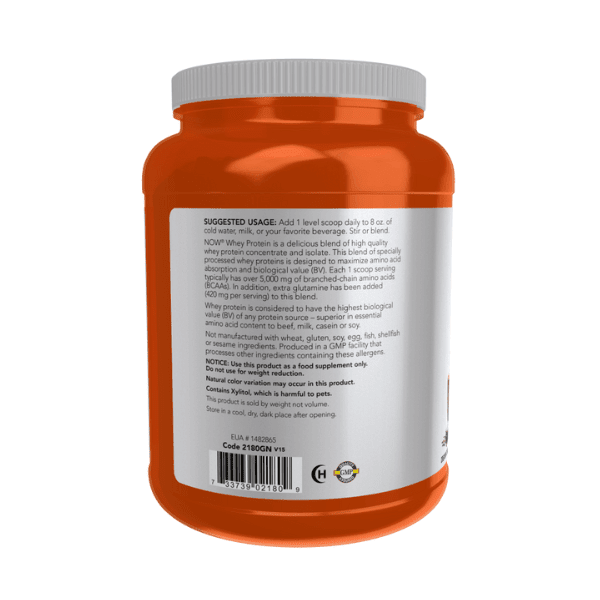NOW Suplementos Now Foods, Proteína de Whey Sabor Chocolate (2 lb 907 g)