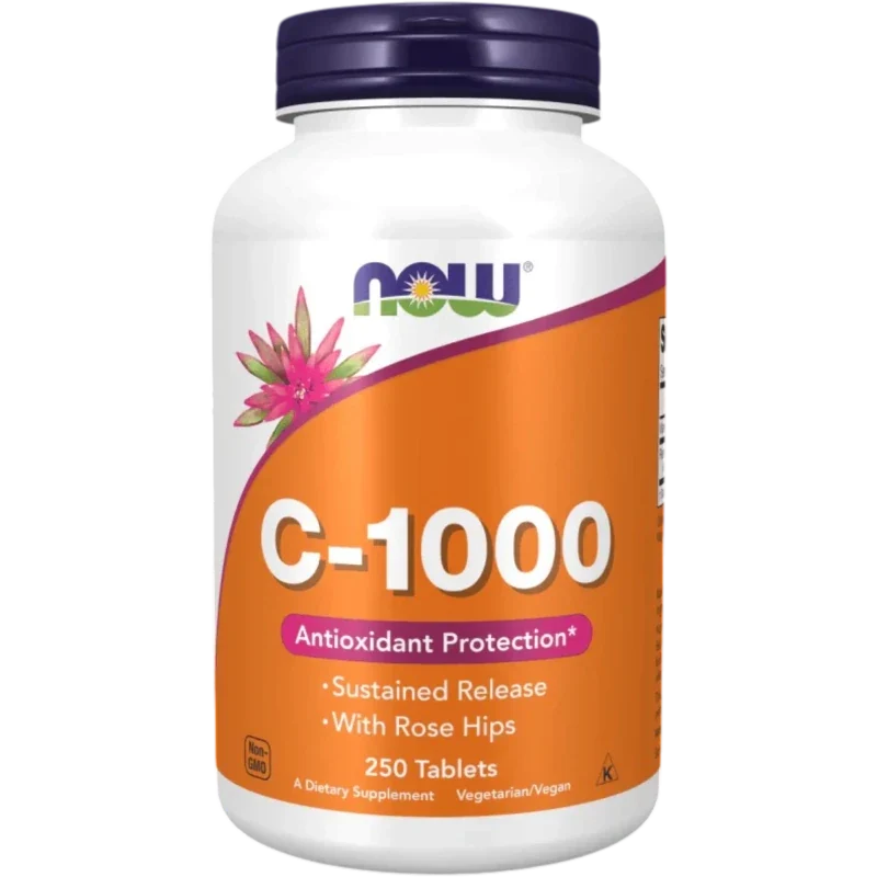 NOW Vitamina Now Foods, Vitamina C-1000 Liberación Sostenida (250 tabletas)