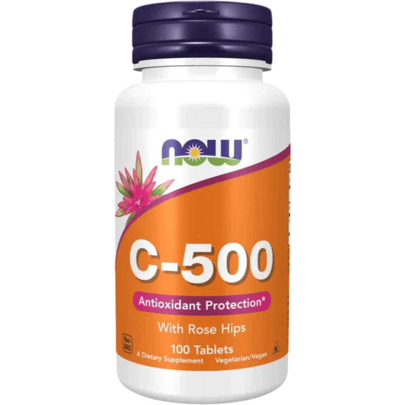 NOW Vitamina Now Foods, Vitamina C-500 (100 tabletas)