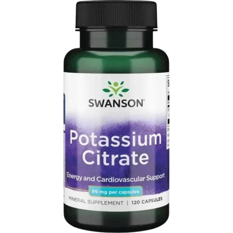 SWANSON Suplementos Swanson, Citrato de Potasio 99 mg (120 cápsulas)