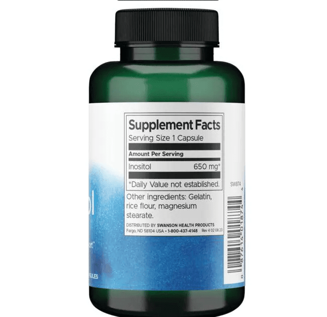 SWANSON SUPLEMENTOS Swanson, CLA Extreme Inositol 650 mg (100 cápsulas)