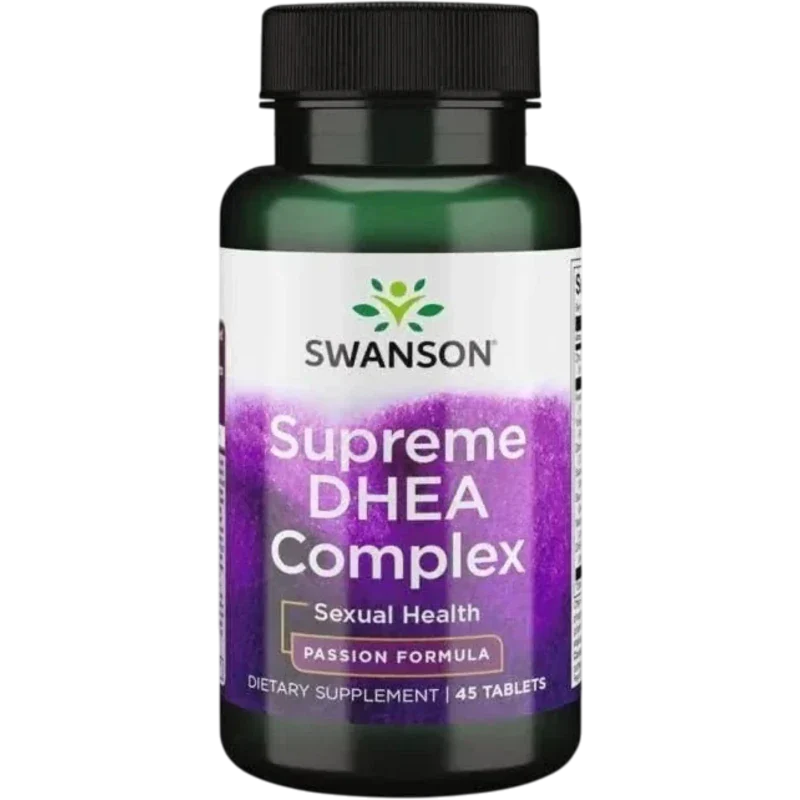 SWANSON Suplemento Hormonal Swanson, DHEA Supremo para Intimidad (45 tabletas)