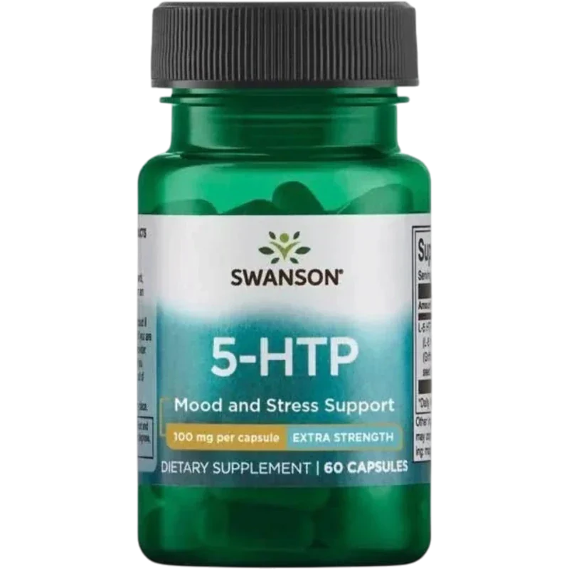 SWANSON Herbal Swanson, 5-HTP Extra Potente 100 mg (60 cápsulas)