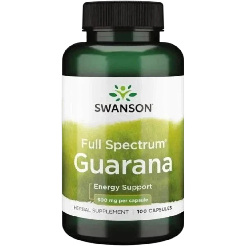 SWANSON Herbal Swanson, Guarana 500 mg (100 cápsulas)