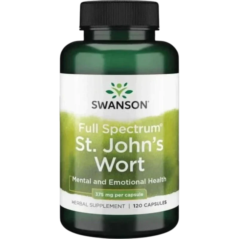 SWANSON Herbal Swanson, Hierba de San Juan 375 mg (120 cápsulas)