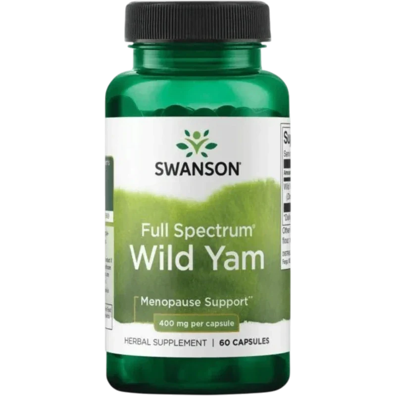 SWANSON Herbal Swanson, Ñame Silvestre 400 mg (60 cápsulas)