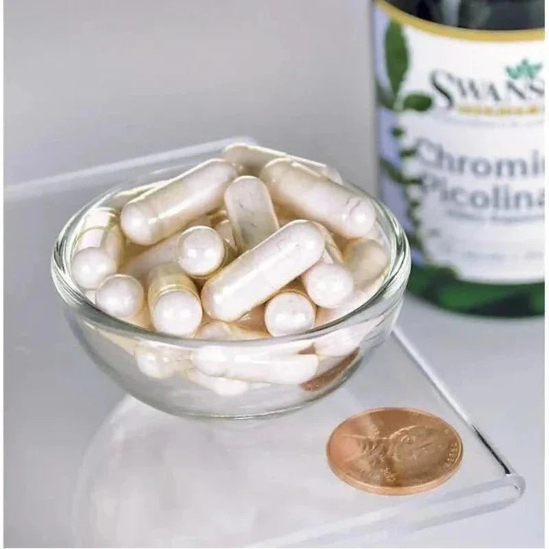 SWANSON Suplementos Swanson, Picolinato de Cromo 200 mcg (100 cápsulas)
