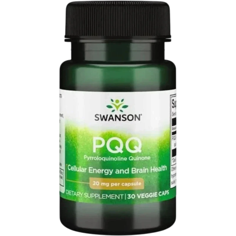 SWANSON Suplemento Longevidad Swanson, PQQ 20 mg (30 cápsulas)