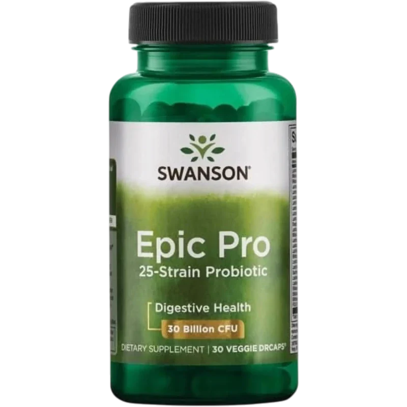 SWANSON Probiótico Swanson, Probiótico Epic Pro 25 Cepas (30 cápsulas)