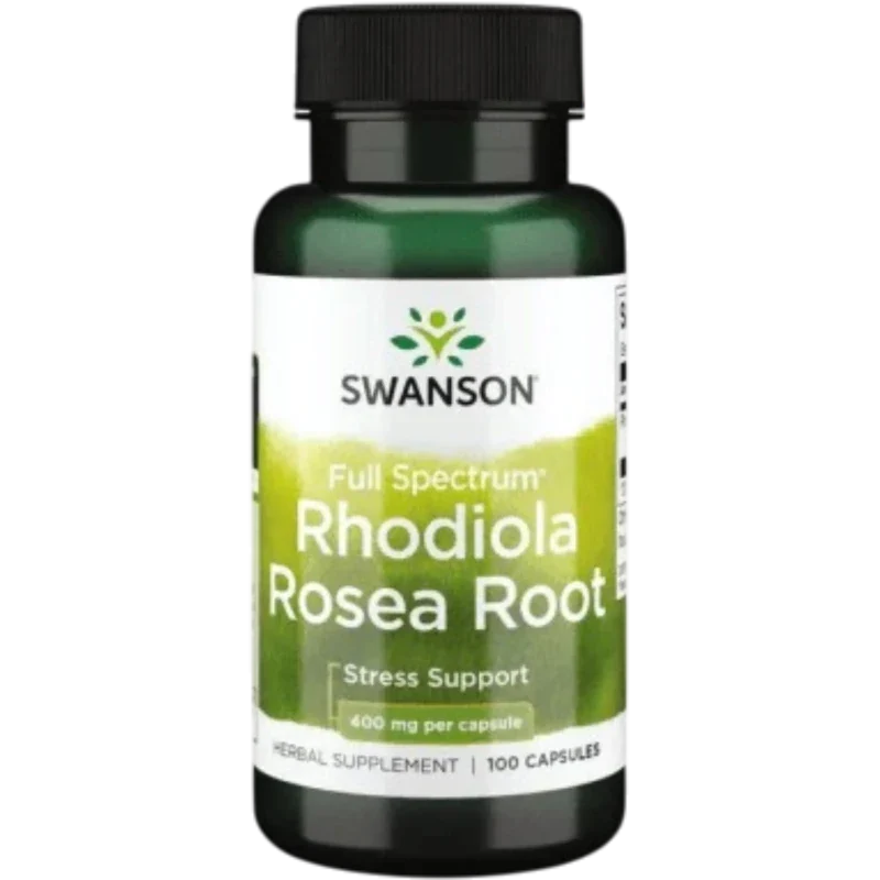 SWANSON Herbal Swanson, Raíz de Rhodiola Rosea 400 mg (100 cápsulas)