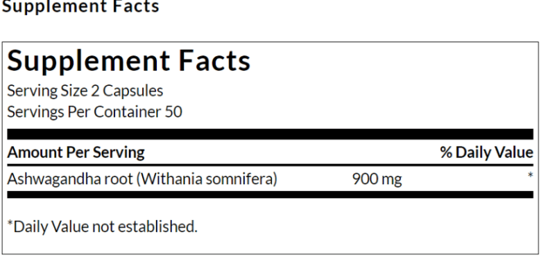 SWANSON Suplementos Swanson, Ashwagandha 450 mg (100 cápsulas)