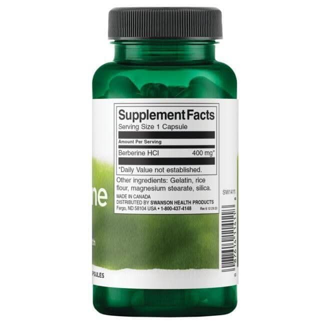SWANSON SUPLEMENTOS Swanson, Berberina 400 mg (60 cápsulas)