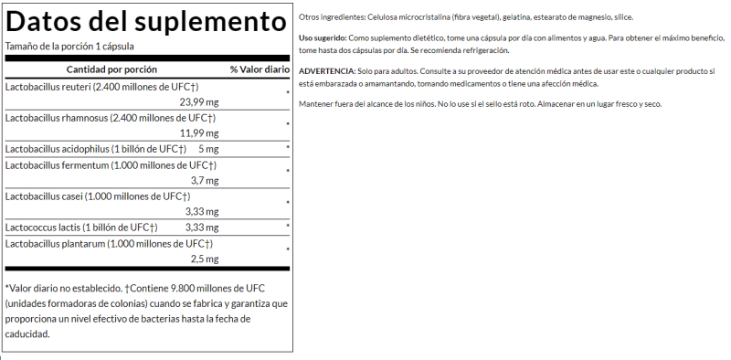 SWANSON SUPLEMENTOS Swanson, Fórmula Probiótica Femenina (60 cápsulas)