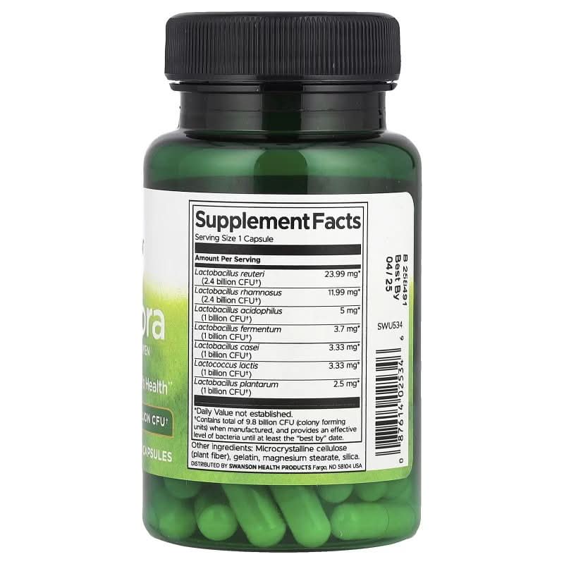 SWANSON SUPLEMENTOS Swanson, Fórmula Probiótica Femenina (60 cápsulas)