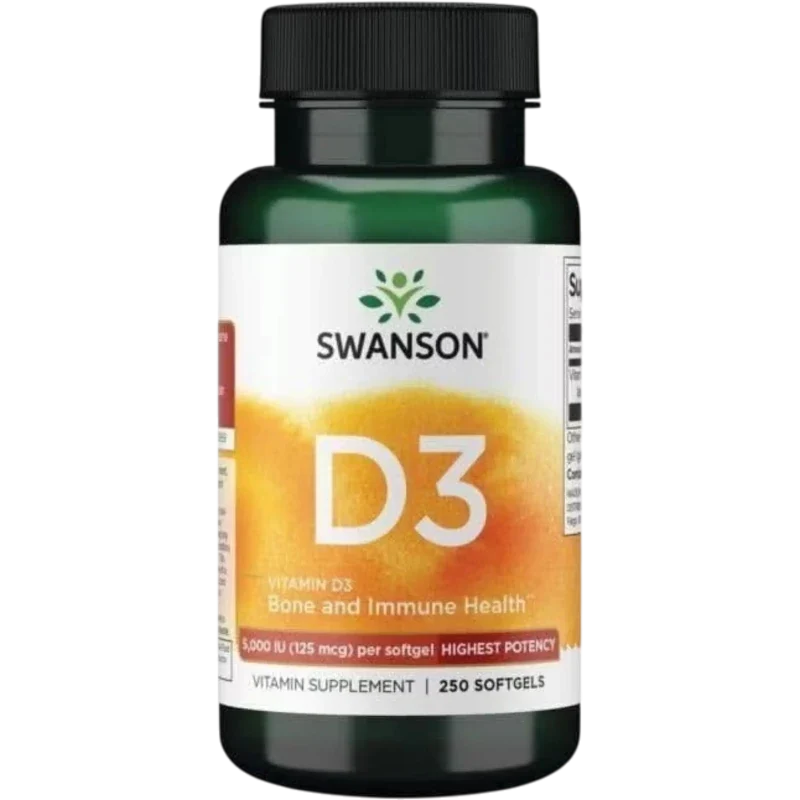 SWANSON Vitamina Swanson, Vitamina D-3 5,000 UI (250 softgels)