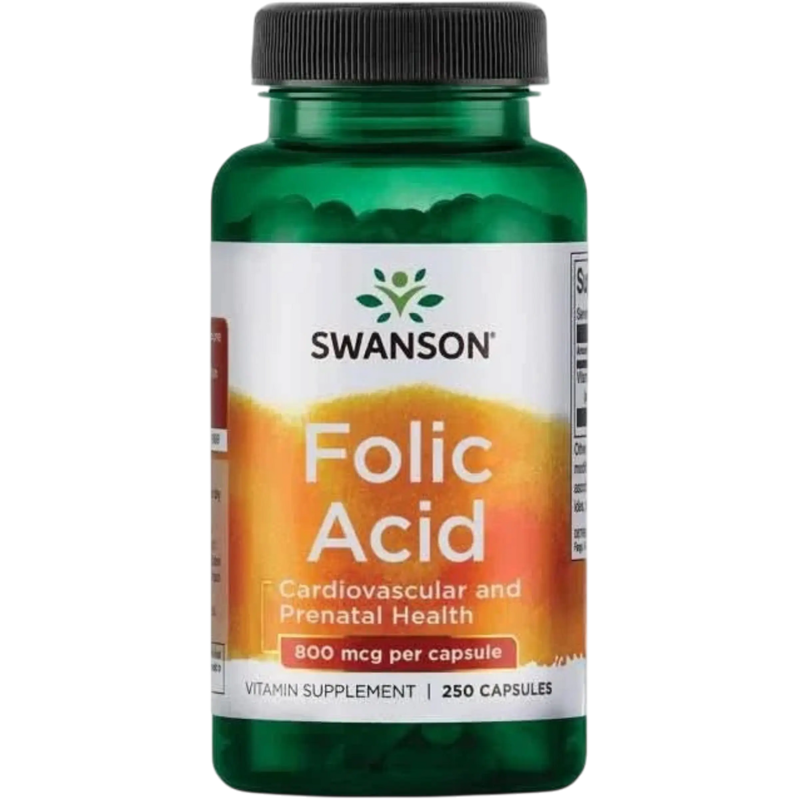 Swanson, Ácido Fólico 800 mcg (250 cápsulas)