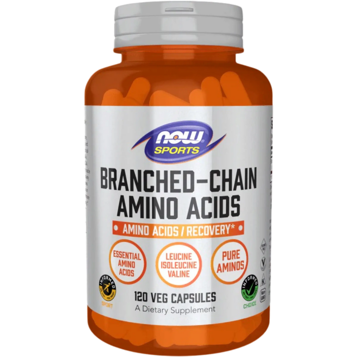 Now Foods, Aminoácidos de Cadena Ramificada (120 cápsulas)