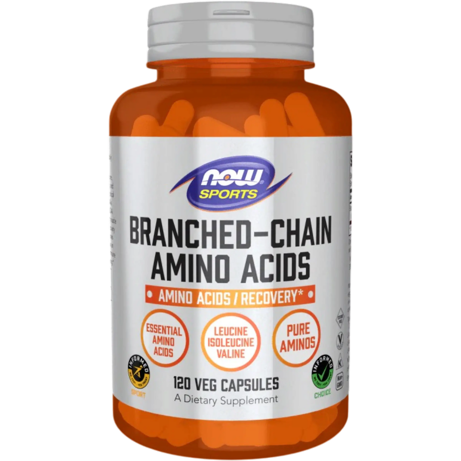 Now Foods, Aminoácidos de Cadena Ramificada (120 cápsulas)
