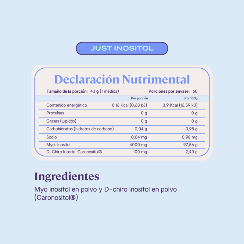 Bfit Suplementos Bfit, Just Inositol (60 servicios)