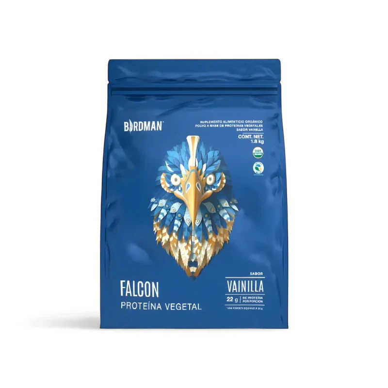 BIRDMAN Proteína Birdman, Falcon Proteína Vegetal 1.8 kg Sabor Vainilla (60 porciones)