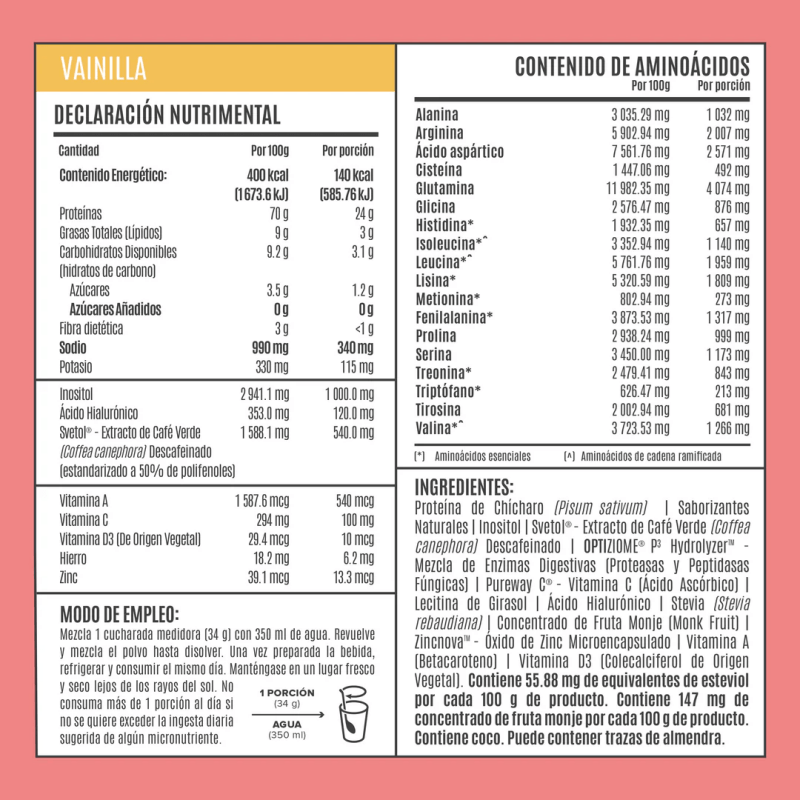 BIRDMAN suplementos Birdman, Fitmingo Proteína Vegetal 510 g Sabor Vainilla (15 porciones)