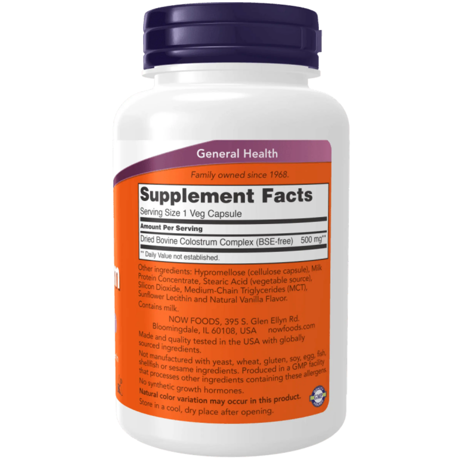 Now Foods, Calostro 500 mg (120 cápsulas)